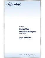 ActionTec 14 Mbps HomePlug Ethernet Adapter User Manual preview