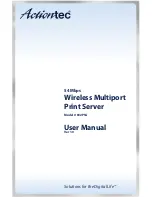 ActionTec 54 Mbps Wireless Multiport Print Server User Manual preview