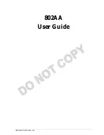 ActionTec 802AA User Manual предпросмотр