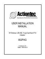 ActionTec 802PAG User & Installation Manual preview