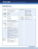 Preview for 3 page of ActionTec Actiontec Qwest  Modular DSL Router M1000 Specification Sheet