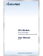 Предварительный просмотр 1 страницы ActionTec DSL Modem GT701WG-QW04 User Manual