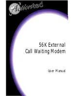 ActionTec External 56K Call Waiting User Manual preview