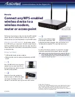 Preview for 1 page of ActionTec Q1000Qwest Manual