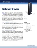 Preview for 1 page of ActionTec SG200 Brochure & Specs