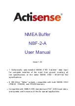 Предварительный просмотр 1 страницы Actisense NMEA Buffer NBF-2-A User Manual