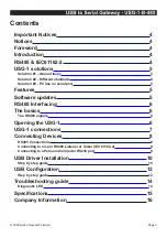 Preview for 3 page of Actisense USG-1-B-485 User Manual