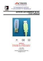 Предварительный просмотр 1 страницы ACTiSYS ACT-IR4000US Series User Manual