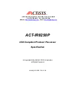 Preview for 1 page of ACTiSYS ACT-IR8250P Specification