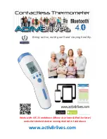 Activ8rlives Contactless Thermometer Bluetooth 4.0 User Manual предпросмотр