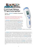 Предварительный просмотр 3 страницы Activ8rlives Contactless Thermometer Bluetooth 4.0 User Manual