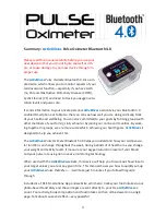 Preview for 3 page of Activ8rlives Pulse Oximeter Bluetooth 4.0 User Manual