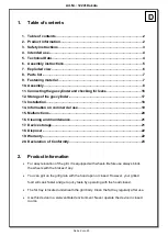 Preview for 2 page of Activa 12241 Dakota Instructions For Assembly And Use