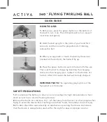 Preview for 1 page of Activa 360 FLYING TWIRLING BALL Quick Manual