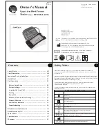 Active Living BP-1307 Owner'S Manual preview