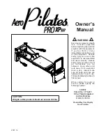 Preview for 1 page of Activeforever Aero Pilates Pro XP557 Owner'S Manual