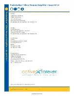 Предварительный просмотр 4 страницы Activeforever Pocketalker PKT D1 User Manual