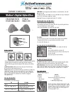 Preview for 1 page of Activeforever Walker’s Digital Hybrid Duo Owner'S Manual