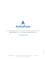 Предварительный просмотр 16 страницы ActivePure A1040F Manual