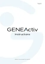 Preview for 1 page of Activinsights GENEActiv Instructions Manual