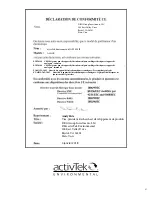 Предварительный просмотр 31 страницы activTek AP3000 II Owner'S Manual