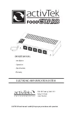 Предварительный просмотр 1 страницы activTek FOODGUARD Owner'S Manual