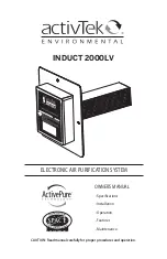 activTek INDUCT 2000LV Owner'S Manual preview