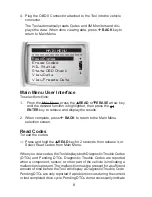 Preview for 6 page of Actron AutoScanner OBD II Scan Tool CP9575 User Manual