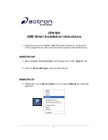 Actron CP9180 Installation Instructions Manual preview