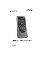 Actron CP9190 User Manual preview