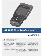 Actron CP9690 Elite AutoScanner Quick Start Manual preview