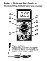 Предварительный просмотр 4 страницы Actron Digital Multimeter CP7676 Operating Instructions Manual