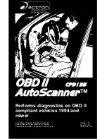 Preview for 1 page of Actron OBD II AutoScanner CP9135 Instructions Manual