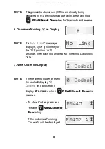 Preview for 8 page of Actron OBD II PocketScan Code Reader CP9125 Operation User'S Manual