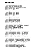 Preview for 24 page of Actron OBD II PocketScan Code Reader CP9125 Operation User'S Manual