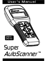 Actron Super AutoScanner CP9145 User Manual preview