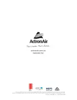 Предварительный просмотр 12 страницы ActronAir ADVANCE EAA13AS Owner'S Manual