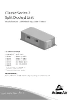 ActronAir Classic 2 EAA130S Installation And Commissioning Manual preview