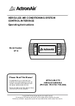 Preview for 1 page of ActronAir CP10 Operating Instructions Manual