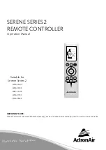 ActronAir Serene 2 RC-02 Operation Manual preview