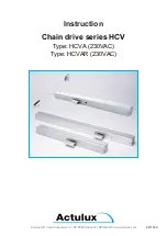 Preview for 1 page of Actulux HCV Series Instructions Manual