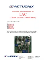 Предварительный просмотр 1 страницы Actuonix L12-SS-GG-VV-P User Configuration Manual