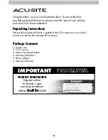 Preview for 2 page of ACU-RITE 00439DI Instruction Manual