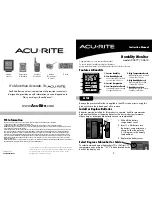 ACU-RITE 00477 Instruction Manual preview