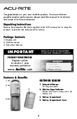 Preview for 2 page of ACU-RITE 00621 Instruction Manual