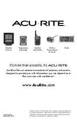 Preview for 12 page of ACU-RITE 00621 Instruction Manual