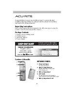 Preview for 2 page of ACU-RITE 00806SBL Instruction Manual