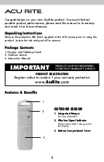 Preview for 2 page of ACU-RITE 00815 Instruction Manual