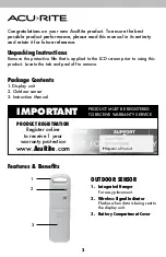 Preview for 2 page of ACU-RITE 00822 Instruction Manual