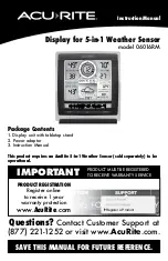 Preview for 3 page of ACU-RITE 01057RM Instruction Manual